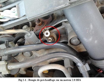 candelette peugeot 306 2.0 HDi