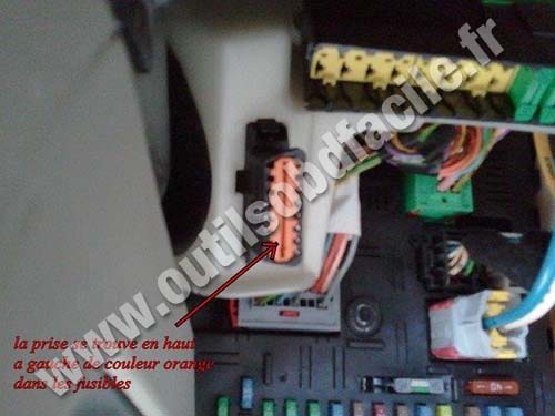 Citroen C5 OBD connector