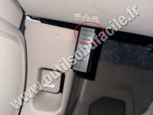 Honda Accord - View of the OBD connector