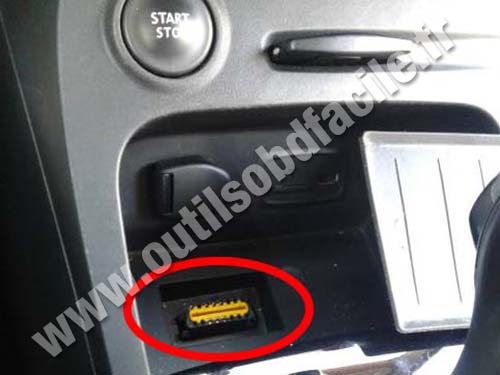 Renault Captur- OBD2 Port