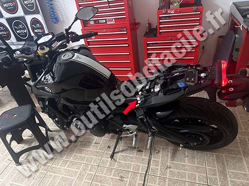 Yamaha MT09 - Rider's Seat