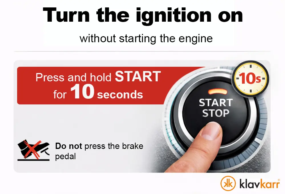 Turn on the ignition