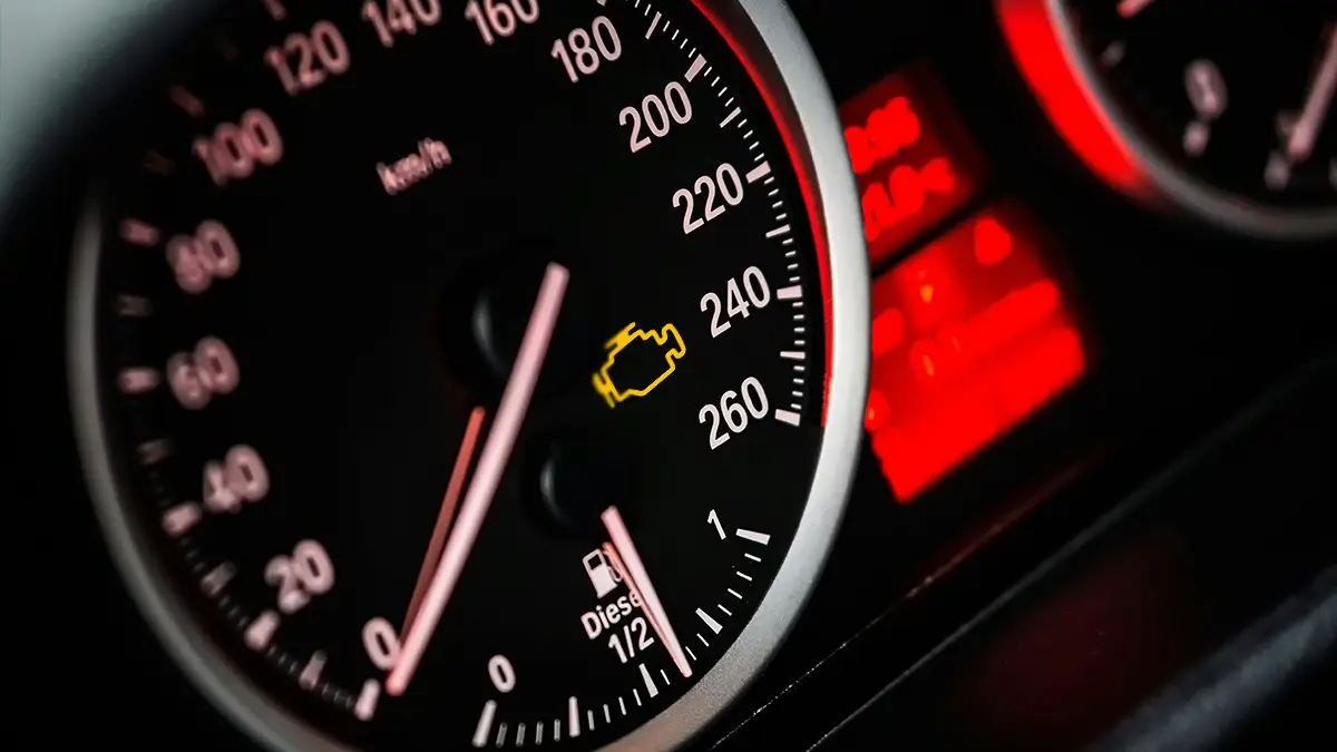 Yellow engine light on
