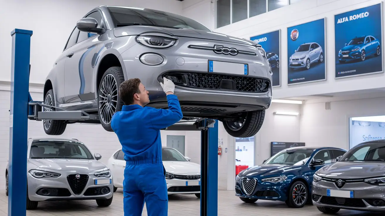 Oil change warning light on Italian vehicles