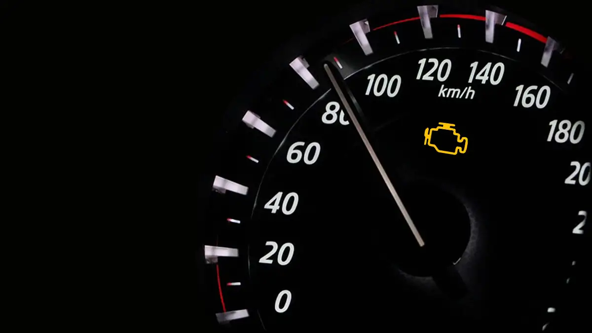 Car engine check light on