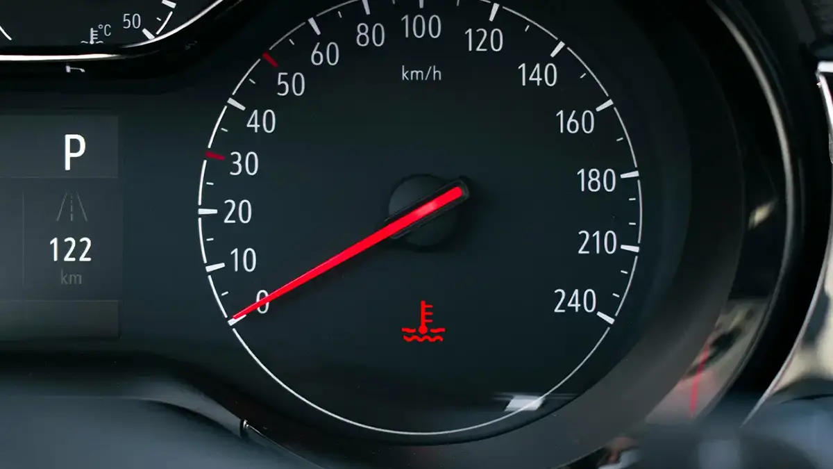 Coolant warning light