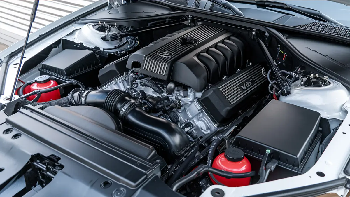 The position of engine components