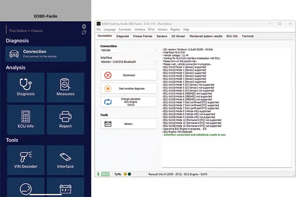 First connection to klavkarr