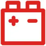 Battery warning light