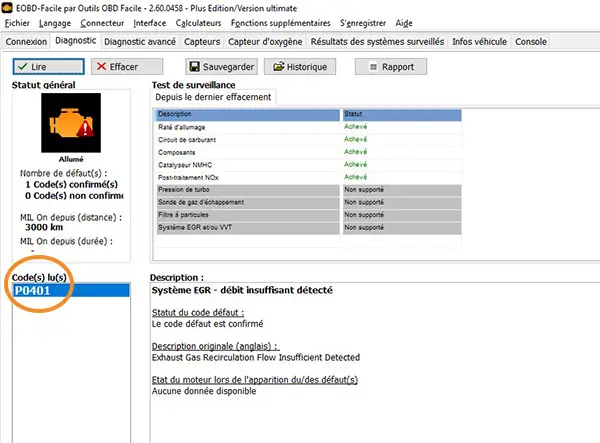 EGR valve diagnostic