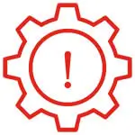 Transmission fault warning light