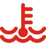 Coolant temperature warning light