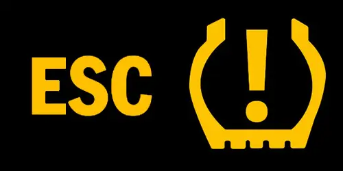 ESC and tyre pressure lights on Fiat