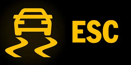 Fiat ESC light