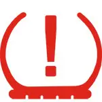 Tire pressure warning light