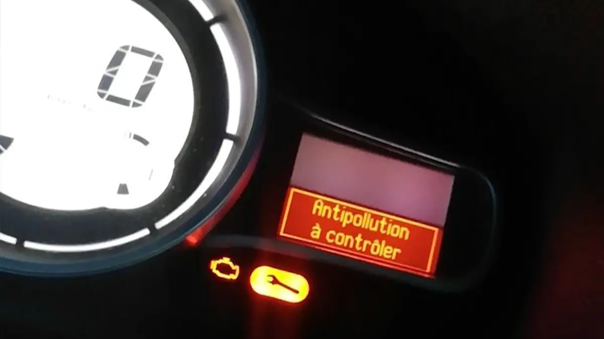 Messaggio Controllare antinquinamento su Renault Clio Mégane Captur Scénic