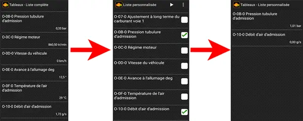 Passaggi per misurare il valore MAP della pressione nel collettore di aspirazione con EOBD Facile