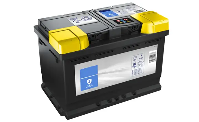 Esempio di batteria per auto