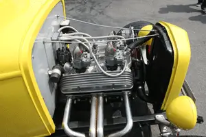 motore di un’auto d’epoca