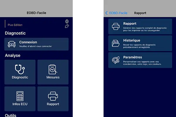 Scheda funzioni aggiuntive su smartphone
