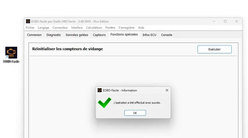 Reset del cambio olio Jeep riuscito