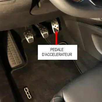 Pedali della Fiat 500