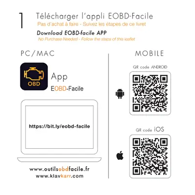 QR code per scaricare EOBD Facile su Android e iPhone