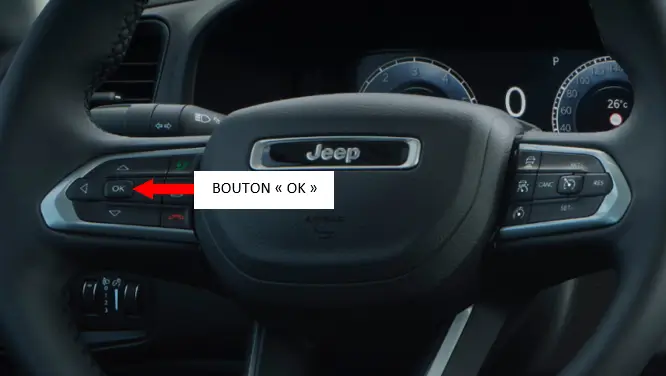 Reset service Jeep con il tasto OK