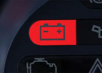Spia della batteria accesa
