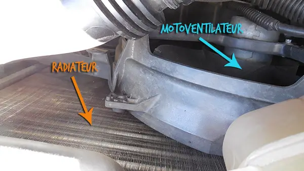 radiator and cooling fan