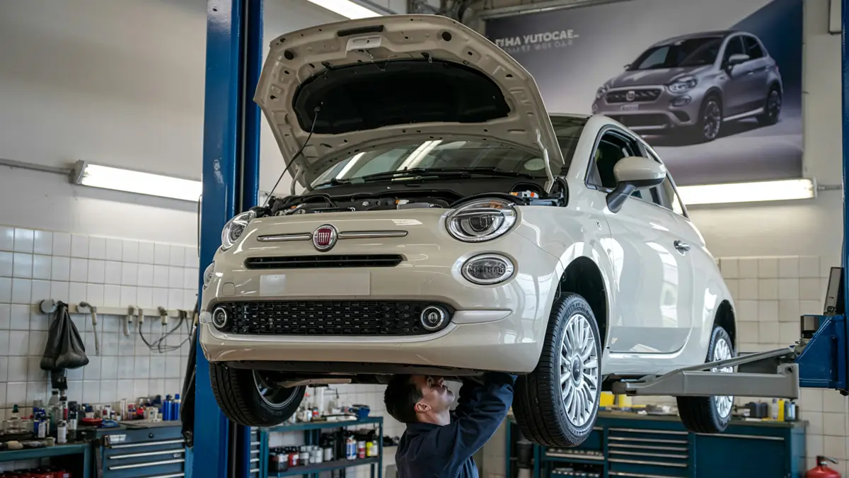 Fiat oil service warning