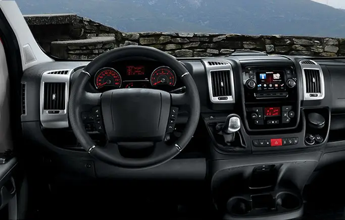 Dashboard of a Fiat Ducato