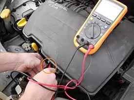 testing temperature sensor with multimeter
