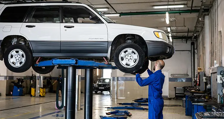 repair at a professional garage