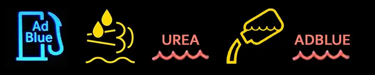 Adblue warning light