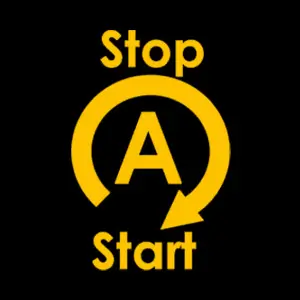 Start-stop warning light