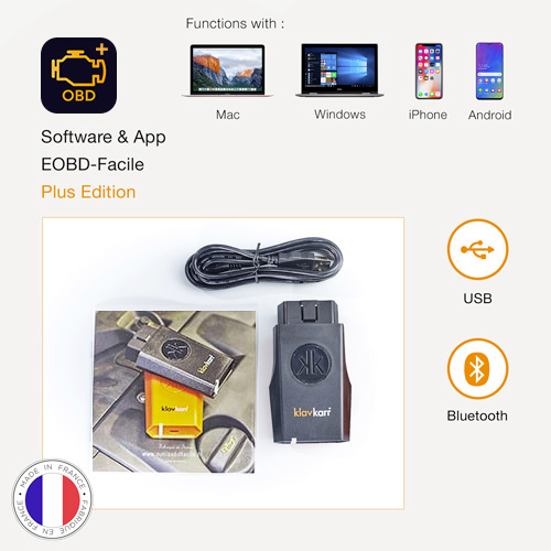 klavkarr 210 - OBD2 car scanner bluetooth